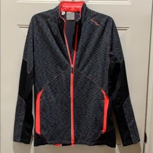 Dark Grey and Black Saucony Jacket.